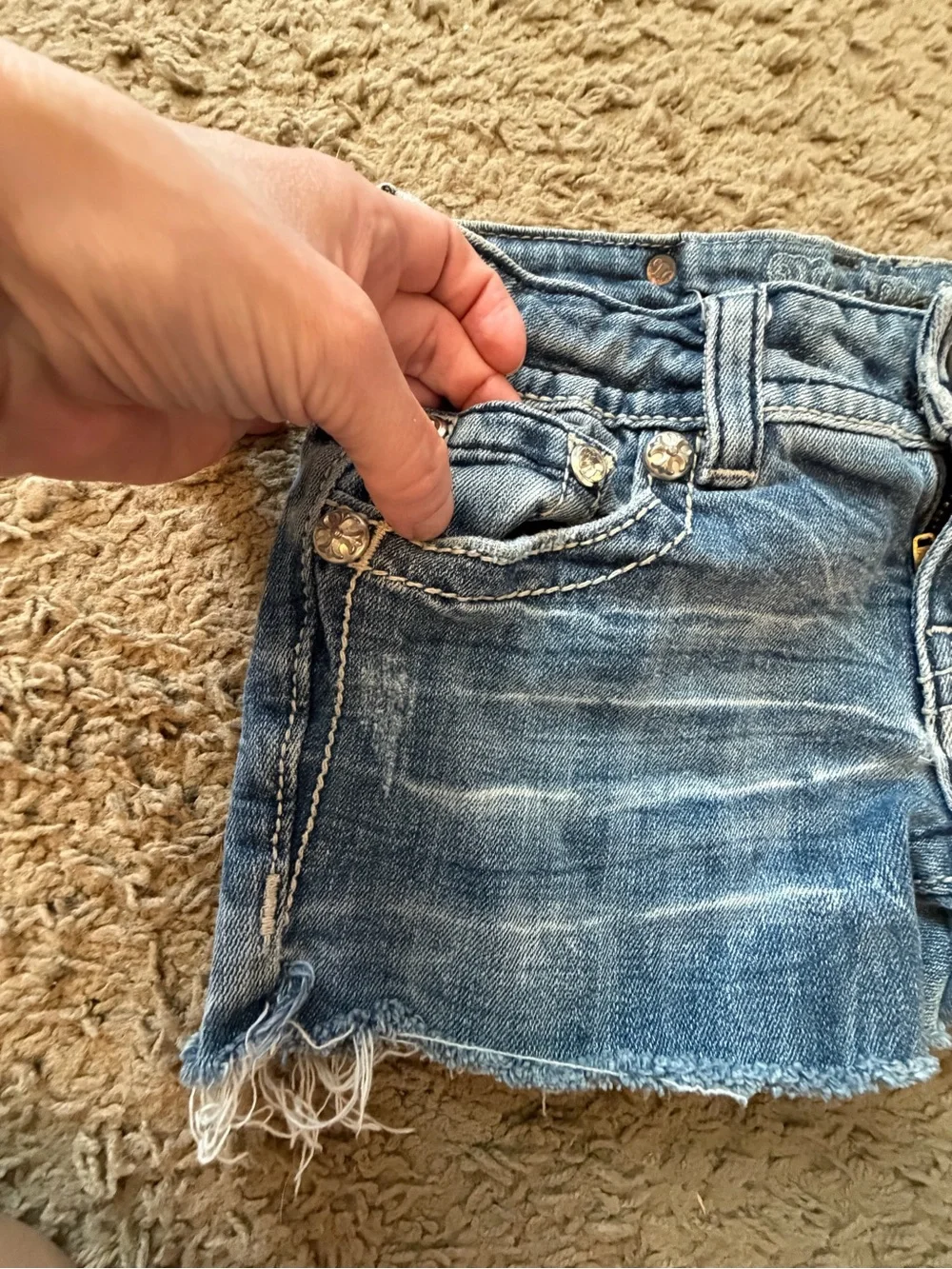 Miss Me buckle Denim Shorts